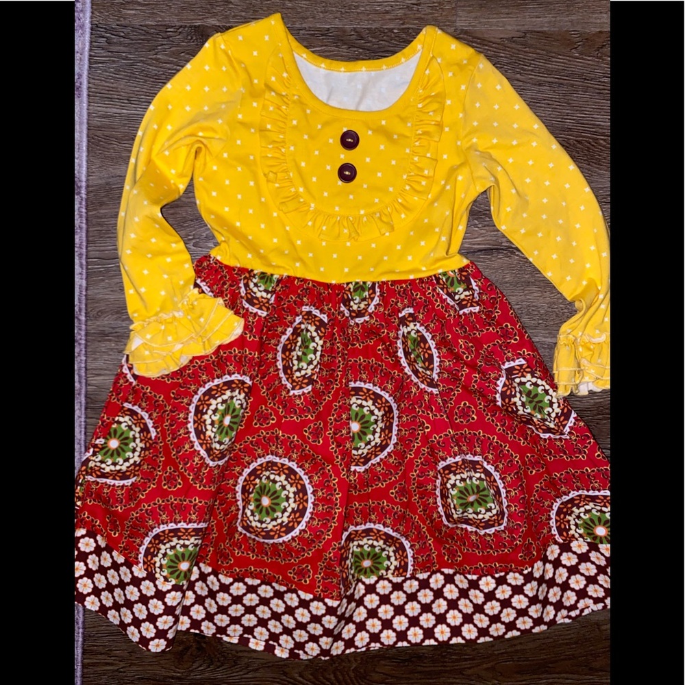 Eleanor Rose Fall Dress 5-6 NEW 🍁